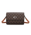 T11793 - Bolso rectangular con bandolera y G metálica