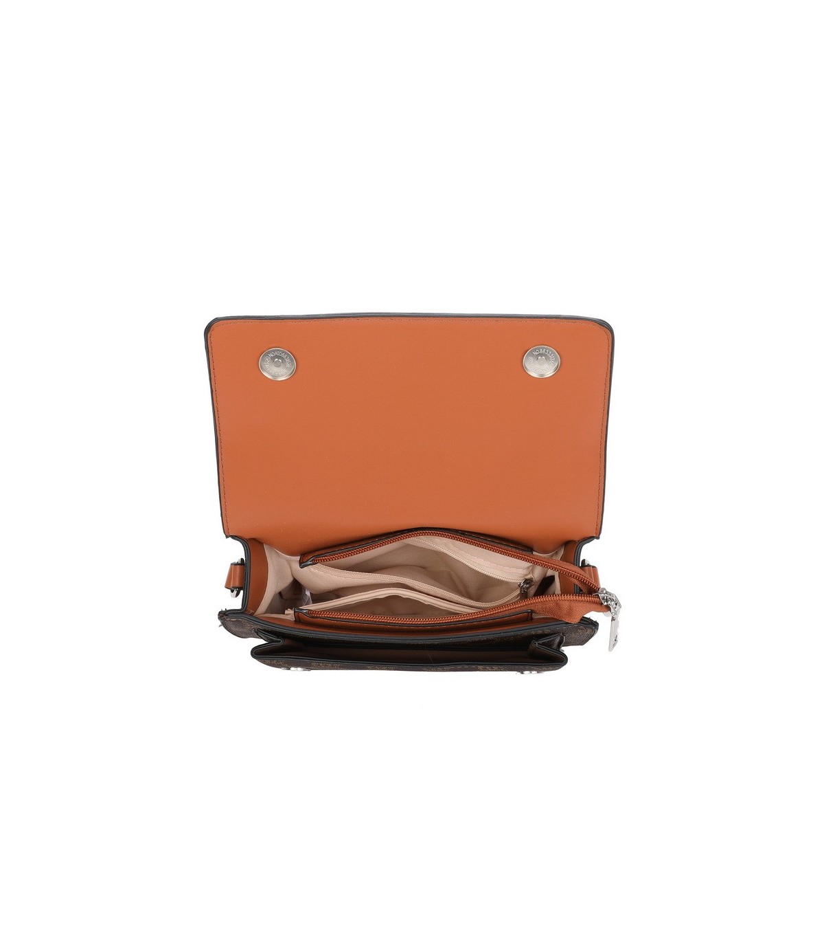 T11793 - Bolso rectangular con bandolera y G metálica