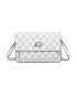 T11793 - Bolso rectangular con bandolera y G metálica