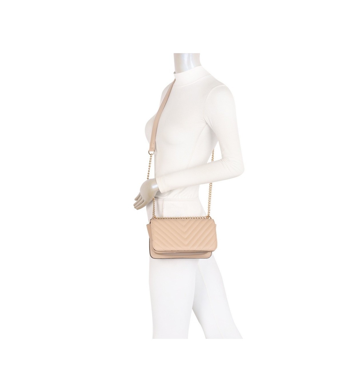 T11817 - Bolso con bandolera de cadena dorada