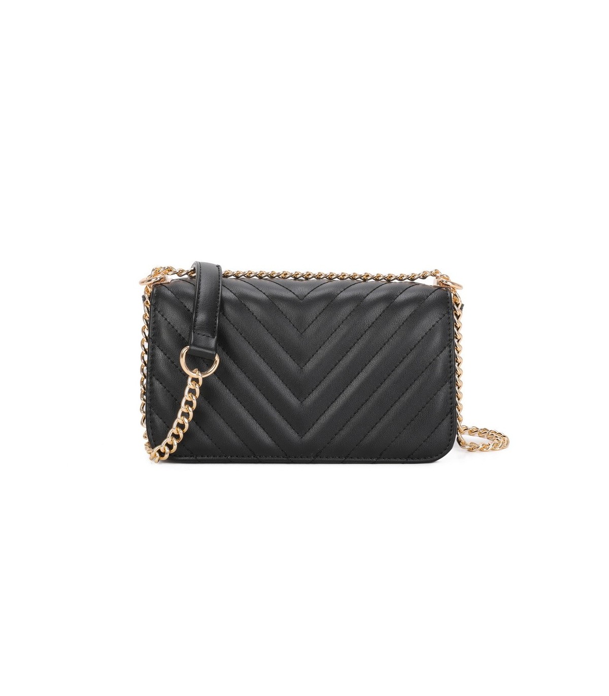 T11817 - Bolso con bandolera de cadena dorada