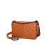 T11816 - Bolso de cadena oscura con cierre imantado y textura rayada