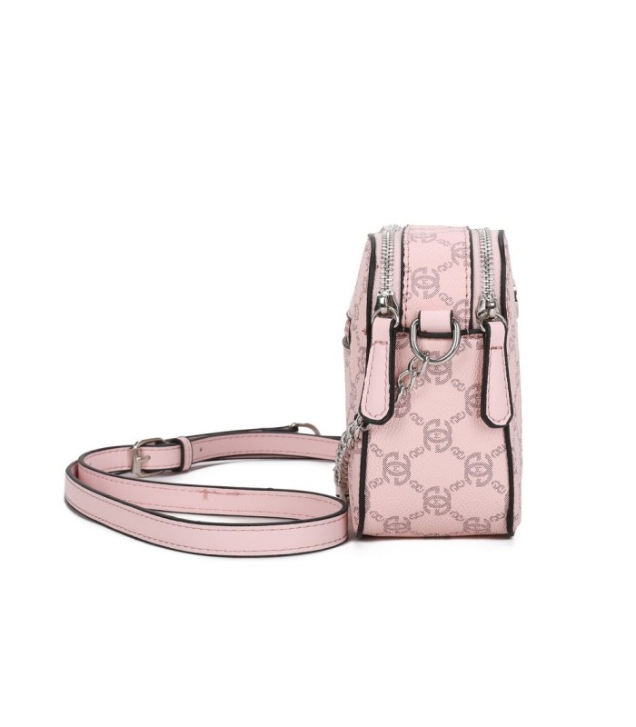 T11777 - Bolso bandolera con G y dos compartimentos