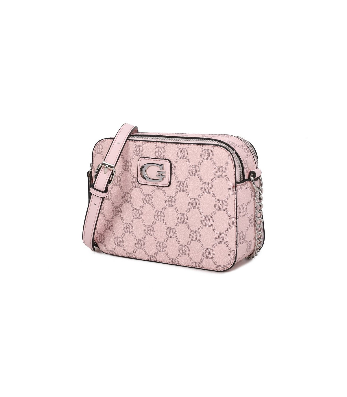 T11777 - Bolso bandolera con G y dos compartimentos