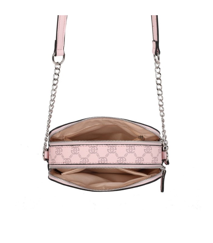 T11777 - Bolso bandolera con G y dos compartimentos