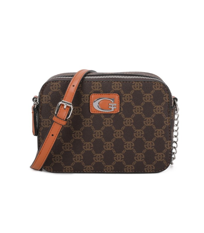 T11777 - Bolso bandolera con G y dos compartimentos