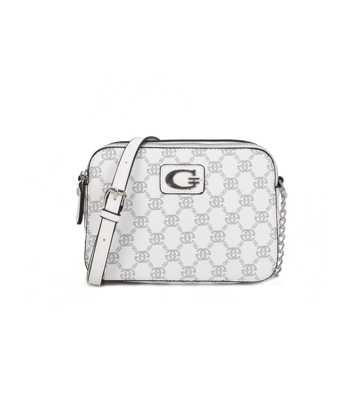 T11777 - Bolso bandolera con G y dos compartimentos