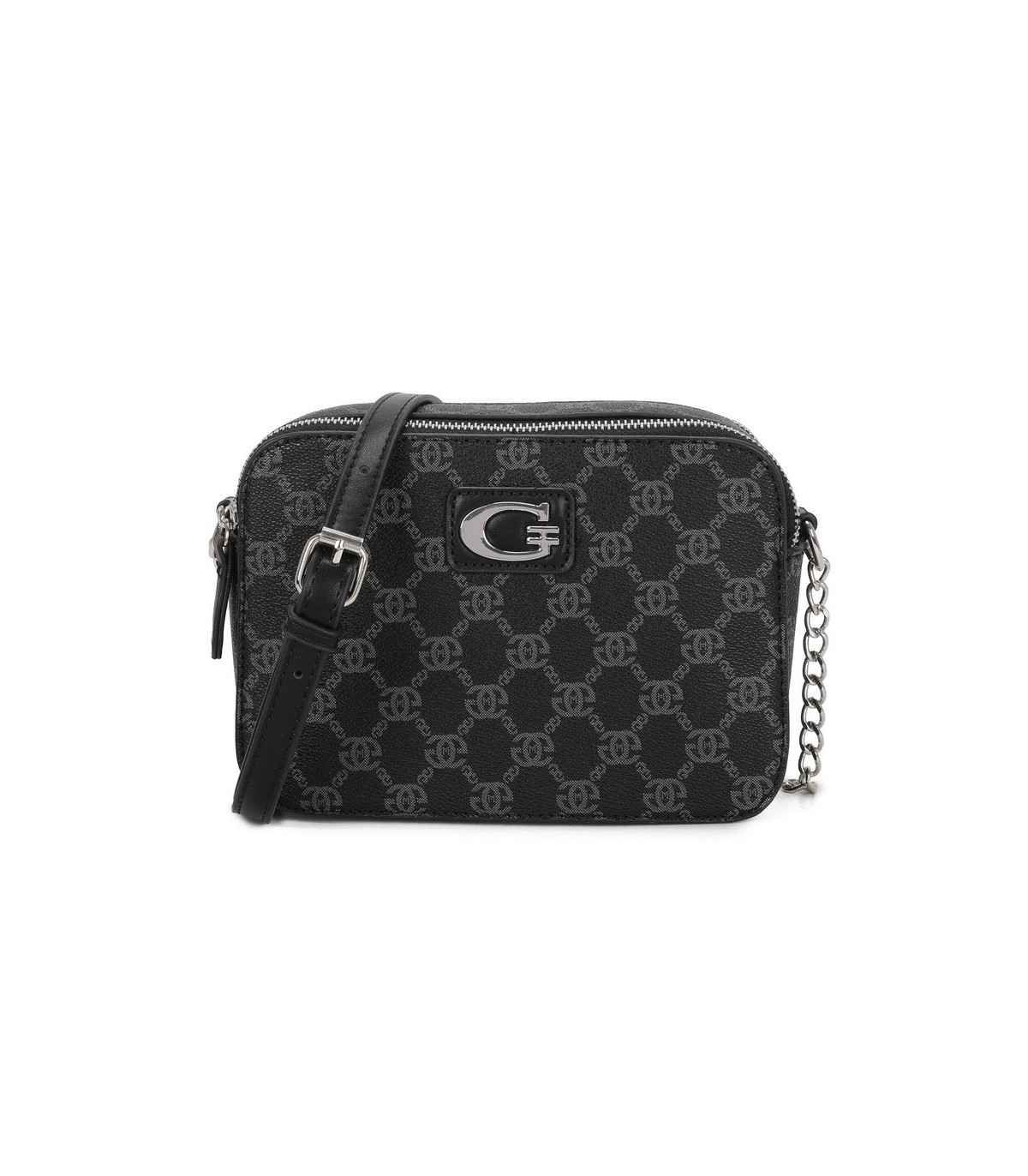 T11777 - Bolso bandolera con G y dos compartimentos