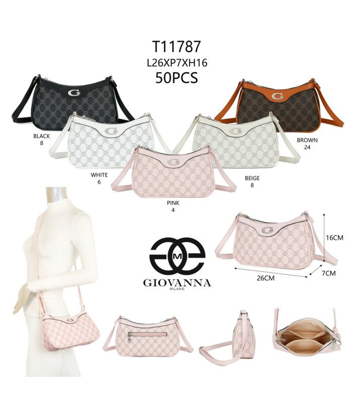 T11787 - Bolso hobo con asa grande para llevarlo en el hombro o con bandolera