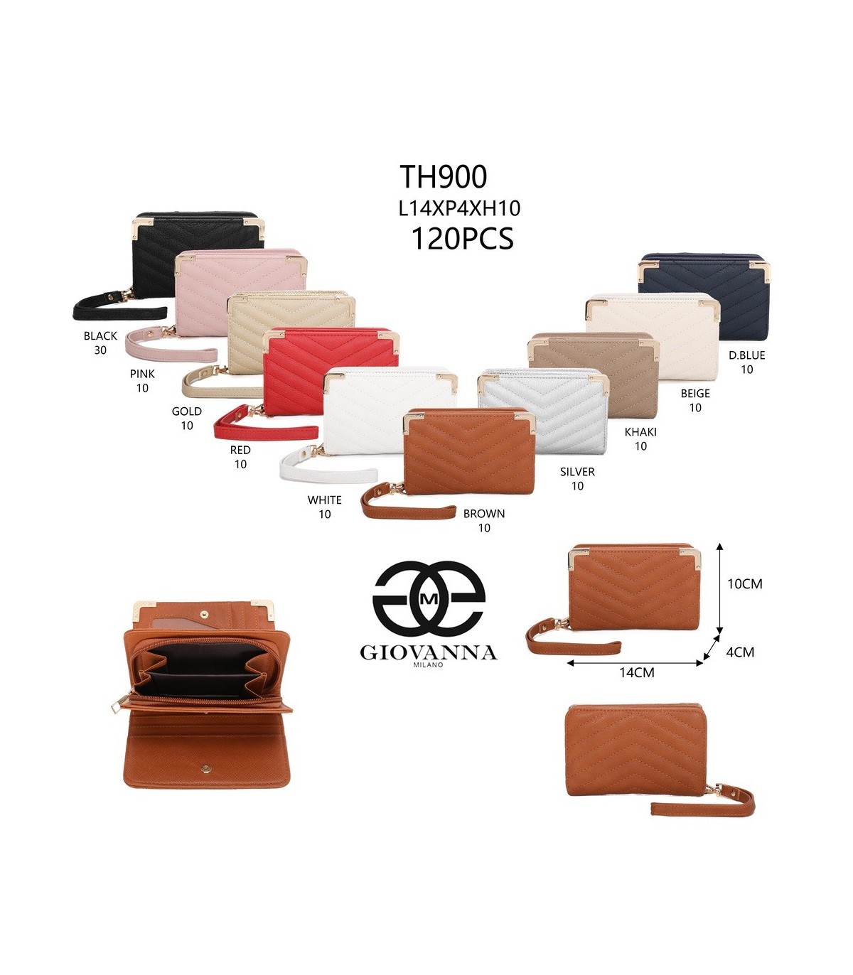 TH900 - Monedero bandolera y de mano