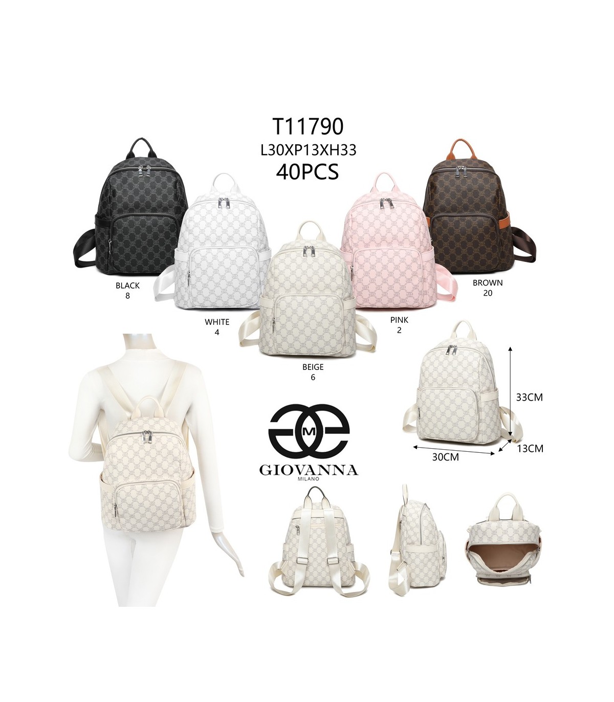 T11790 - Mochila bolsillos laterales