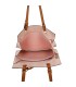 T11708 - Bolso bandolera con 3 compartimentos y monedero a juego