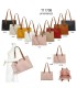 T11708 - Bolso bandolera con 3 compartimentos y monedero a juego