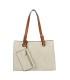 T11708 - Bolso bandolera con 3 compartimentos y monedero a juego