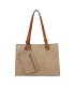 T11708 - Bolso bandolera con 3 compartimentos y monedero a juego