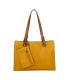 T11708 - Bolso bandolera con 3 compartimentos y monedero a juego