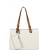 T11708 - Bolso bandolera con 3 compartimentos y monedero a juego