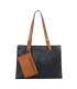 T11708 - Bolso bandolera con 3 compartimentos y monedero a juego