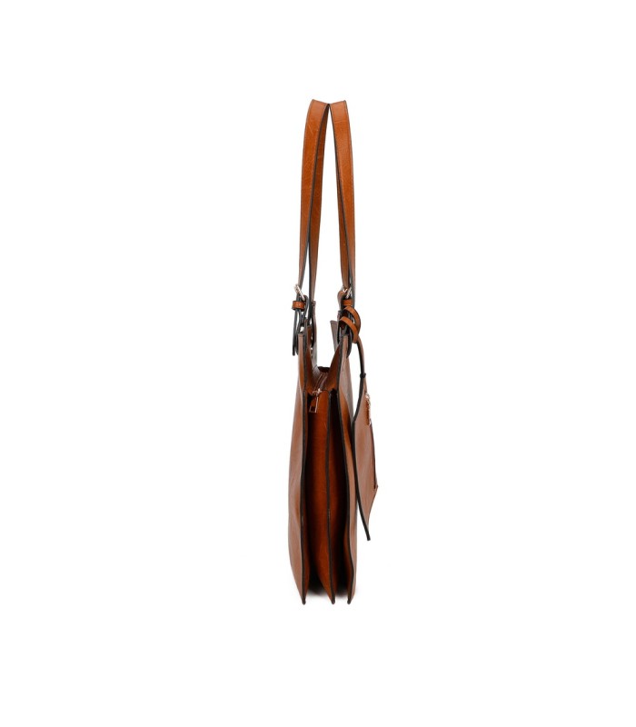 T11812 - Bolso de hombro cuadrado con monedero externo