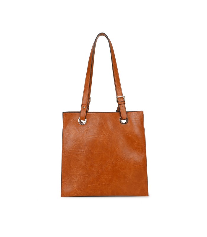 T11812 - Bolso de hombro cuadrado con monedero externo