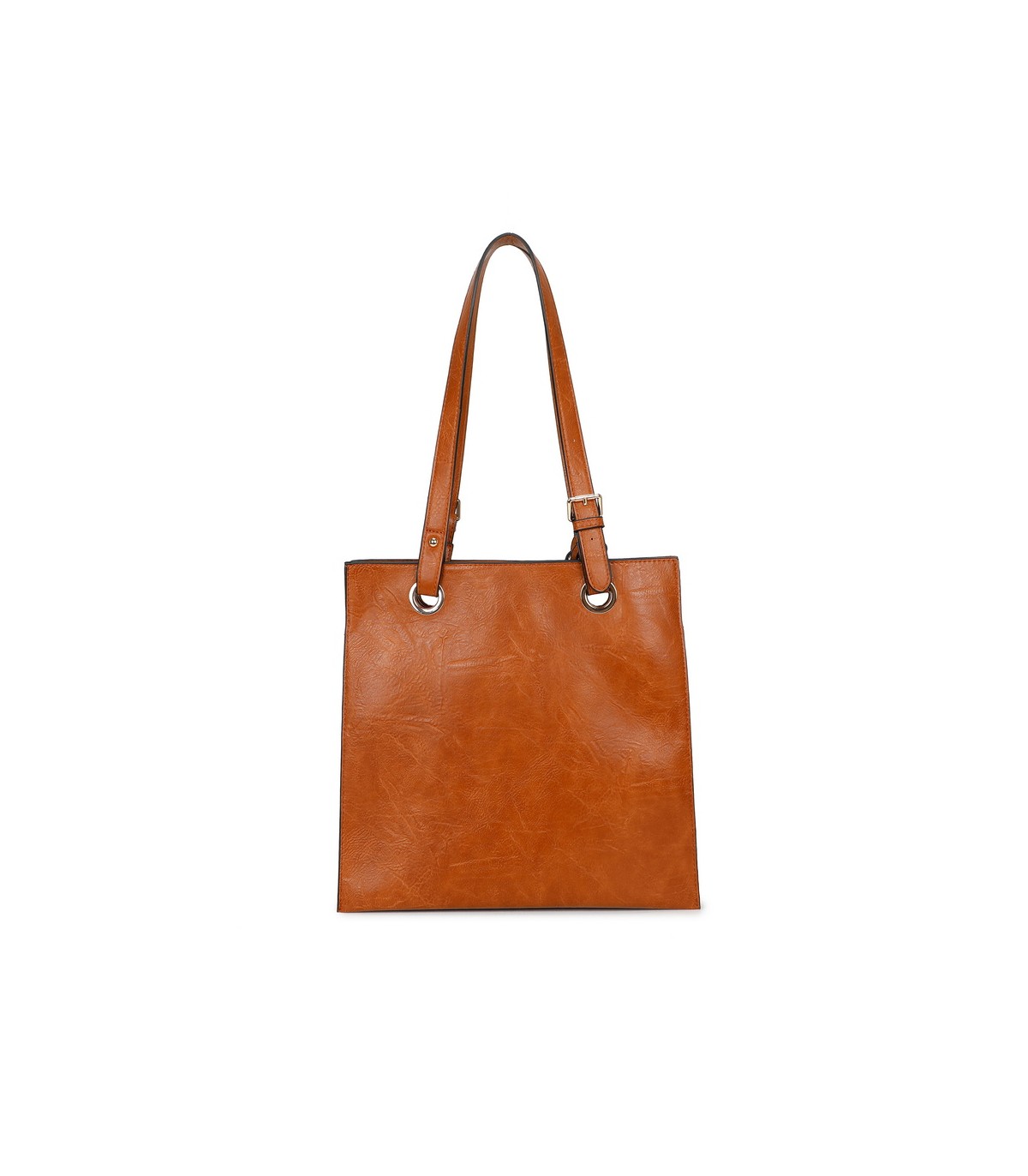 T11812 - Bolso de hombro cuadrado con monedero externo