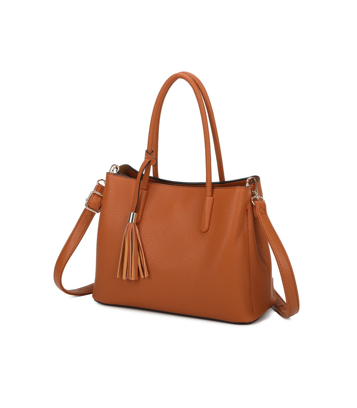 T11814 - Bolso bandolera con borla de colores amplio espacio con bolsillos
