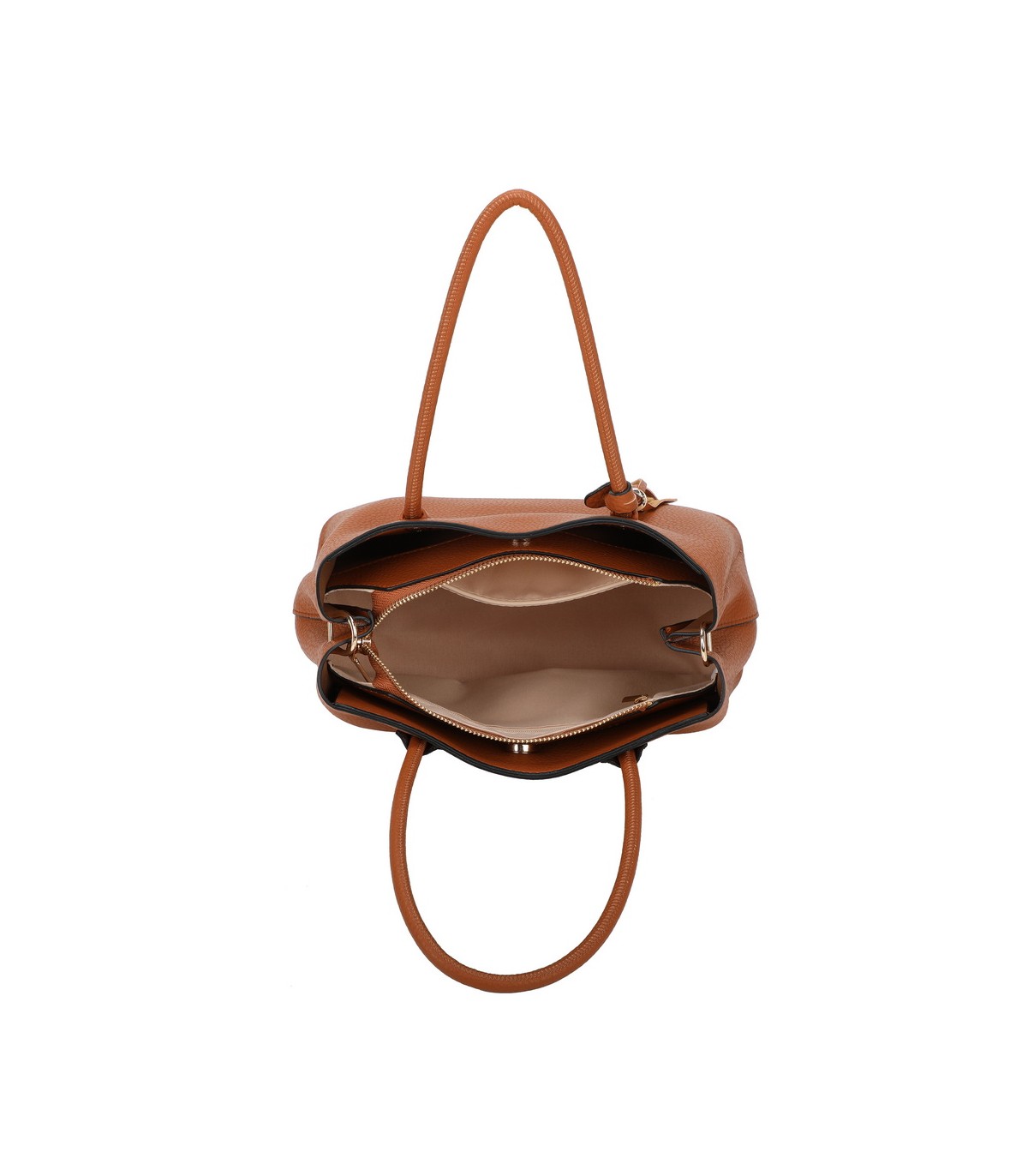 T11814 - Bolso bandolera con borla de colores amplio espacio con bolsillos