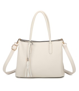 T11814 - Bolso bandolera con borla de colores amplio espacio con bolsillos