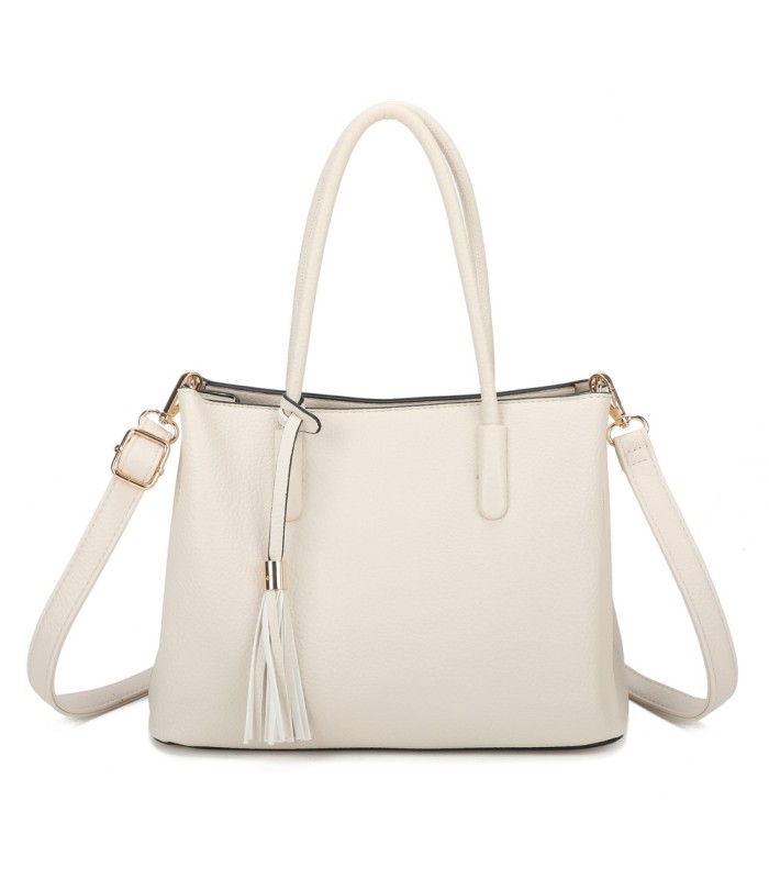 T11814 - Bolso bandolera con borla de colores amplio espacio con bolsillos