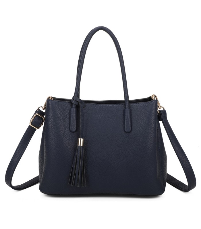 T11814 - Bolso bandolera con borla de colores amplio espacio con bolsillos
