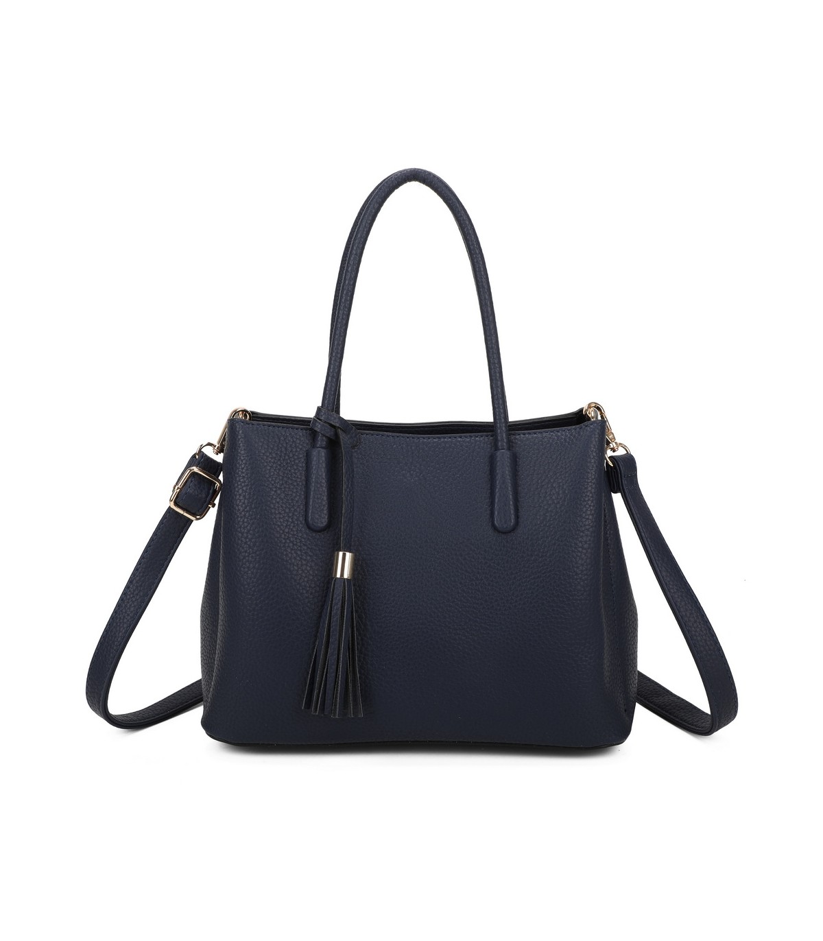 T11814 - Bolso bandolera con borla de colores amplio espacio con bolsillos