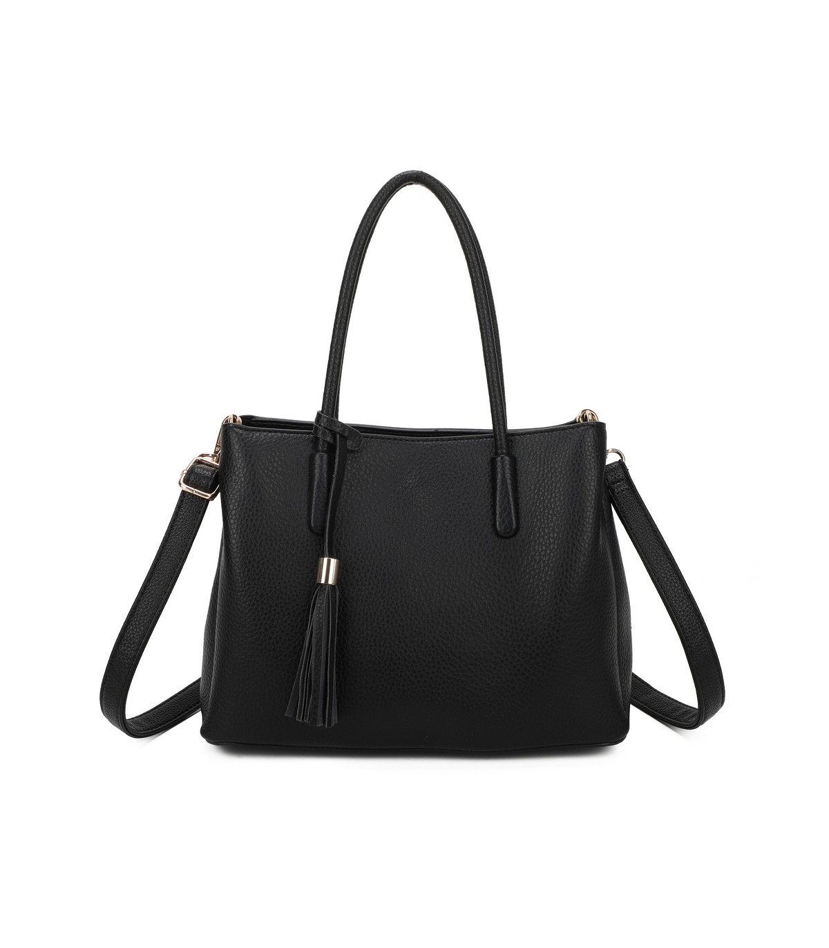 T11814 - Bolso bandolera con borla de colores amplio espacio con bolsillos