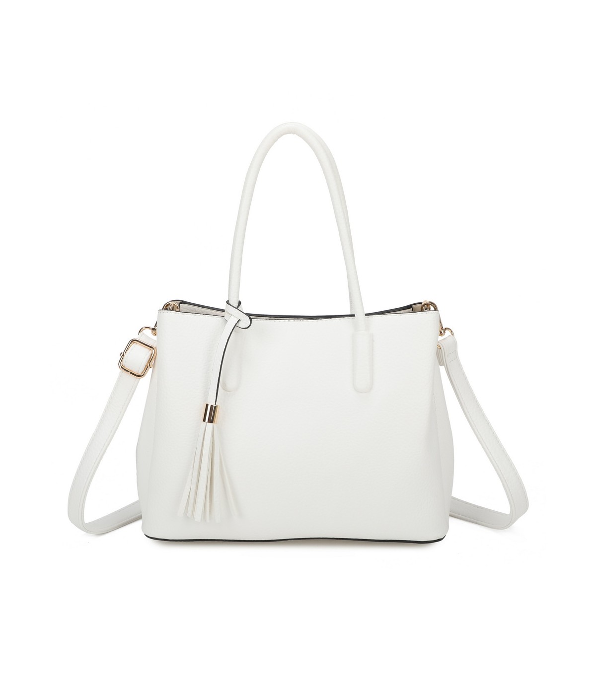 T11814 - Bolso bandolera con borla de colores amplio espacio con bolsillos
