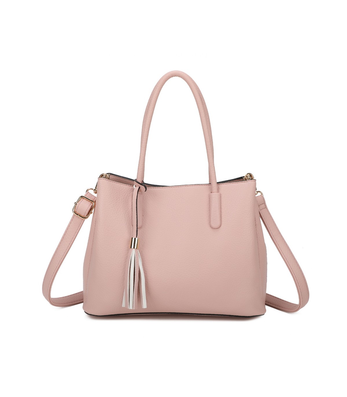 T11814 - Bolso bandolera con borla de colores amplio espacio con bolsillos