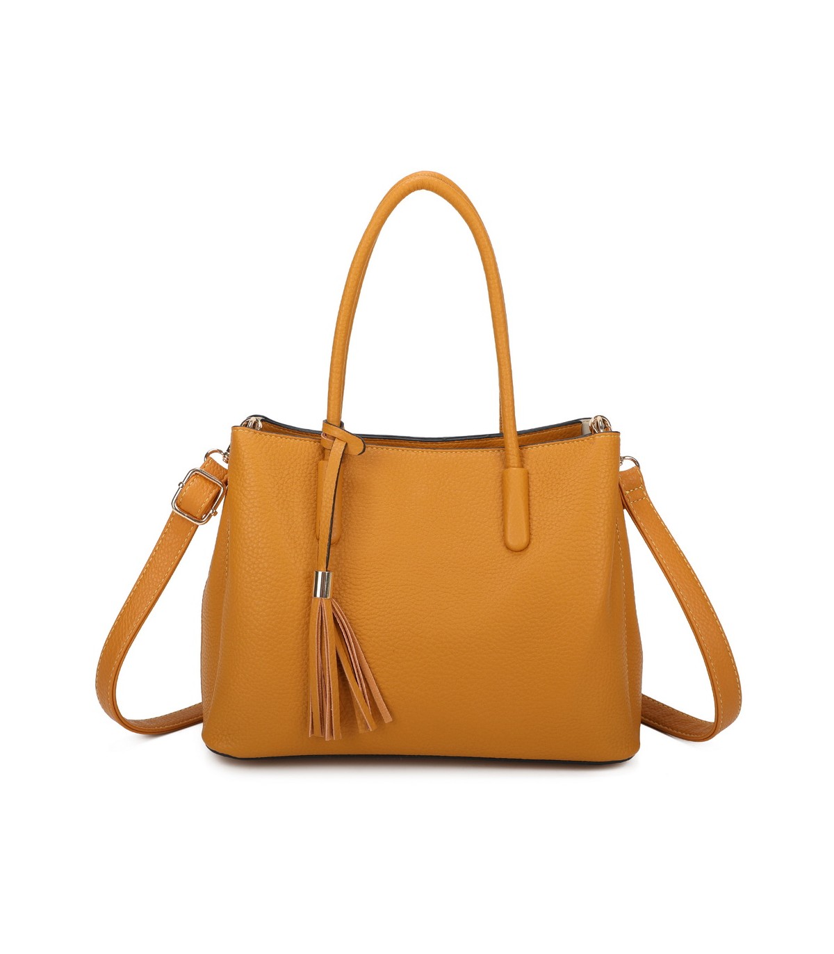T11814 - Bolso bandolera con borla de colores amplio espacio con bolsillos