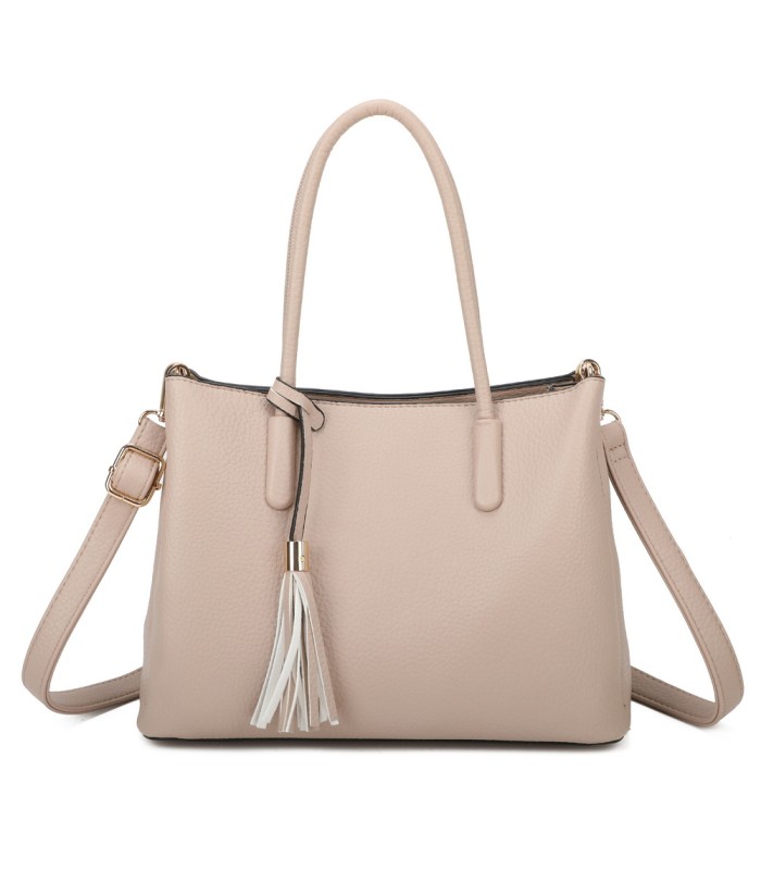 T11814 - Bolso bandolera con borla de colores amplio espacio con bolsillos
