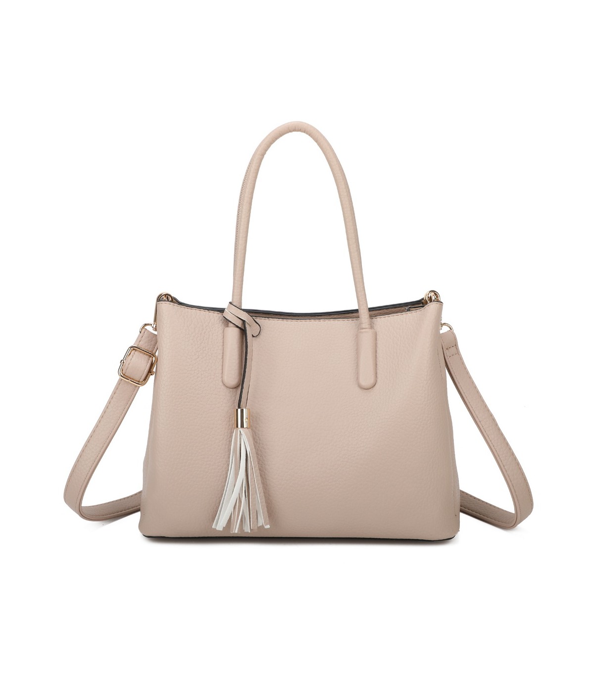 T11814 - Bolso bandolera con borla de colores amplio espacio con bolsillos