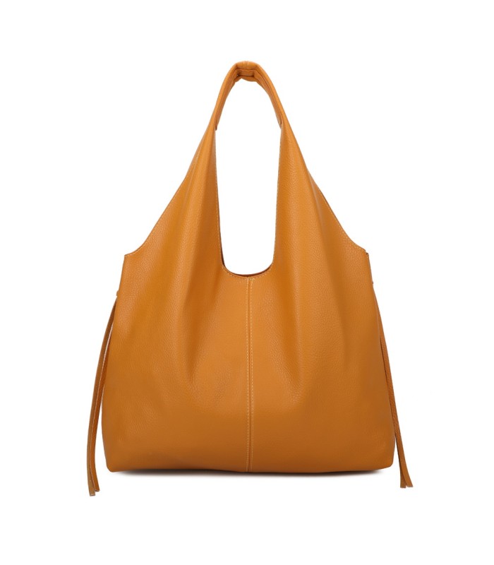 T11825 - Bolso de hombro estilo hongo con bandolera y asa grande