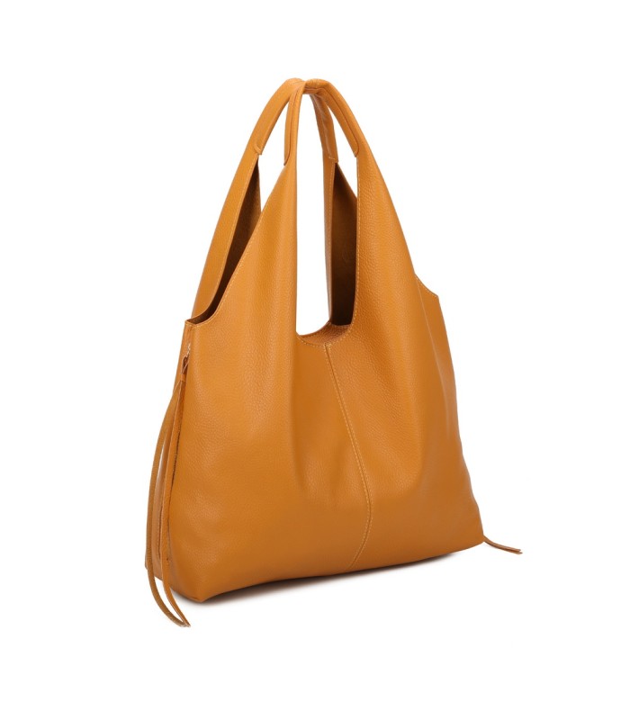 T11825 - Bolso de hombro estilo hongo con bandolera y asa grande
