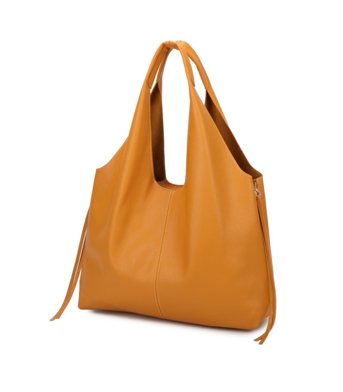 T11825 - Bolso de hombro estilo hongo con bandolera y asa grande