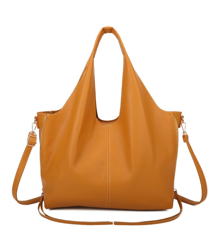 T11825 - Bolso de hombro estilo hongo con bandolera y asa grande