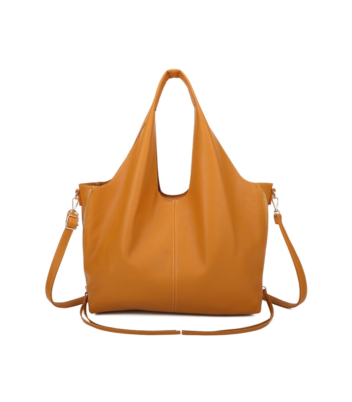 T11825 - Bolso de hombro estilo hongo con bandolera y asa grande