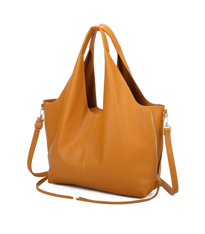 T11825 - Bolso de hombro estilo hongo con bandolera y asa grande
