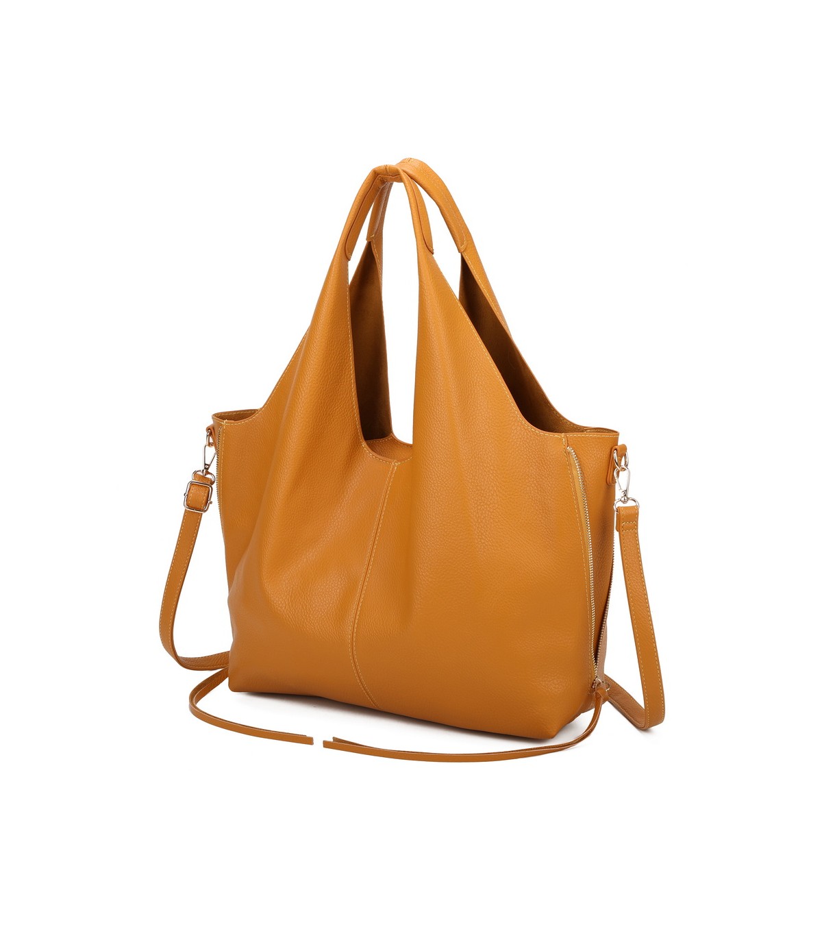 T11825 - Bolso de hombro estilo hongo con bandolera y asa grande