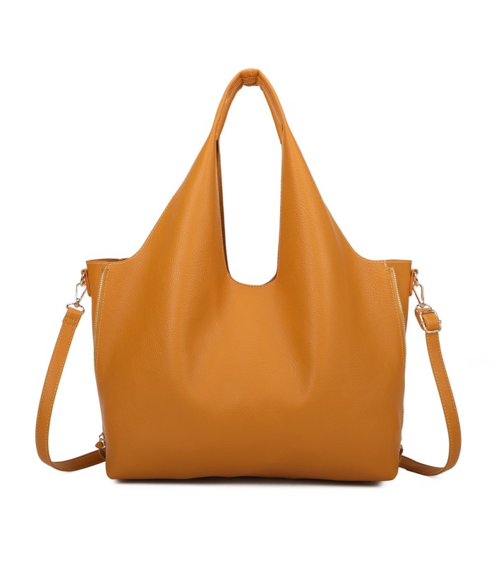 T11825 - Bolso de hombro estilo hongo con bandolera y asa grande