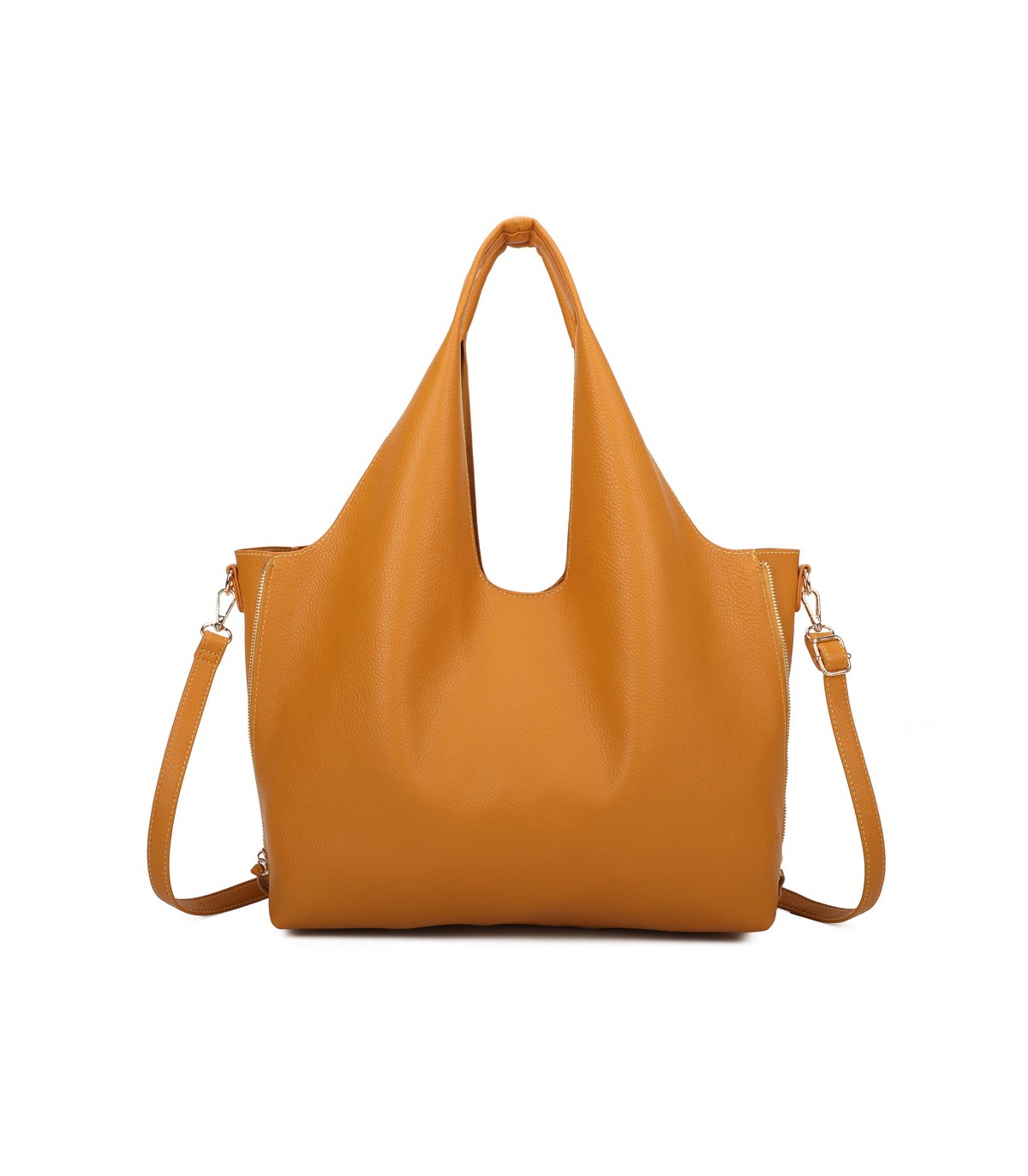 T11825 - Bolso de hombro estilo hongo con bandolera y asa grande