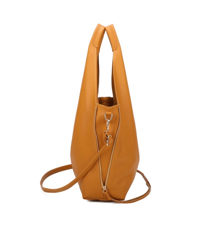 T11825 - Bolso de hombro estilo hongo con bandolera y asa grande