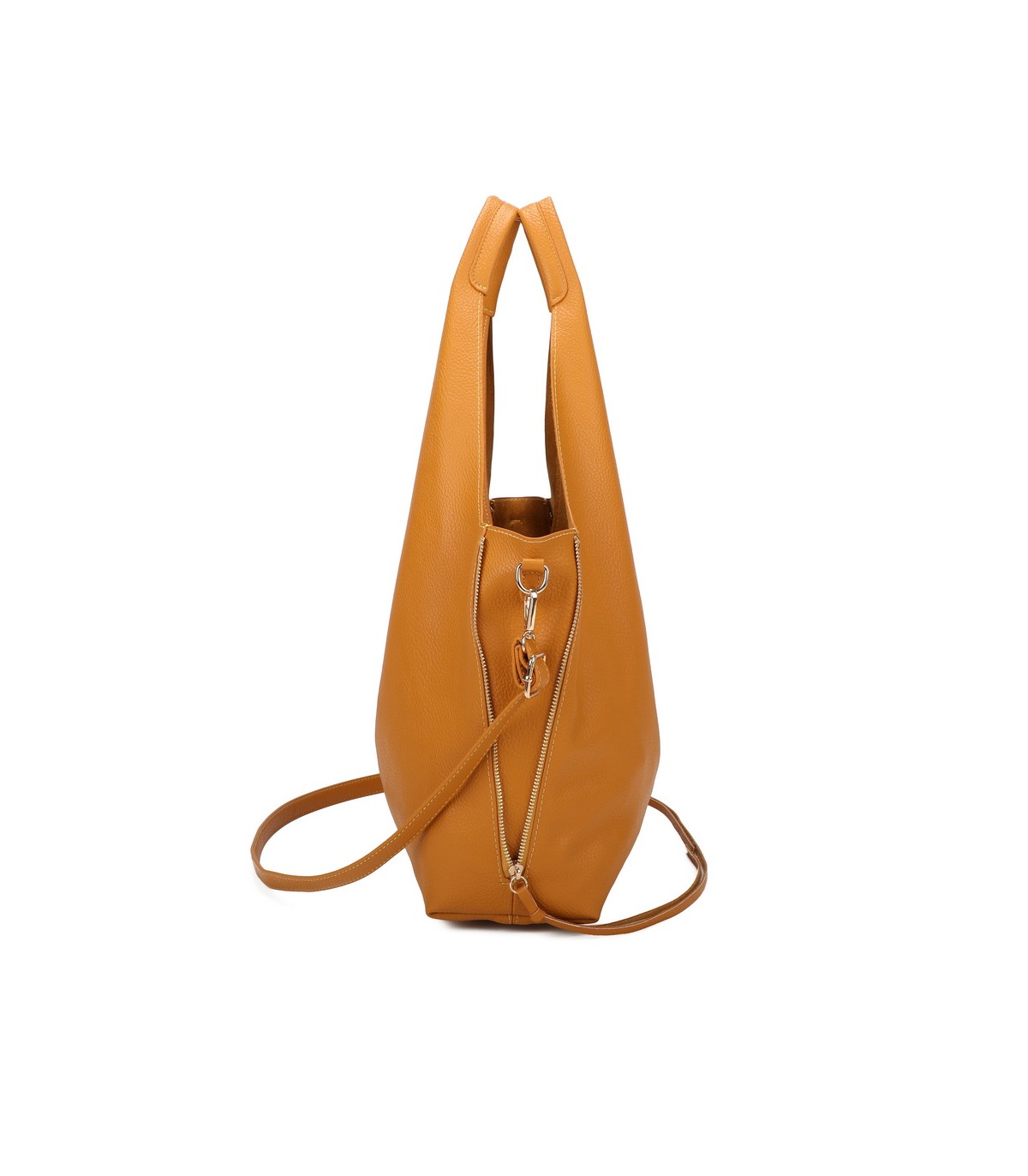 T11825 - Bolso de hombro estilo hongo con bandolera y asa grande