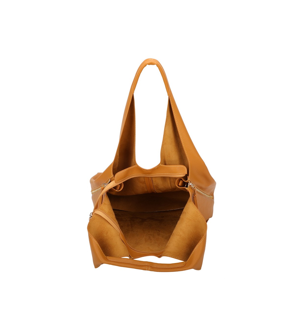 T11825 - Bolso de hombro estilo hongo con bandolera y asa grande