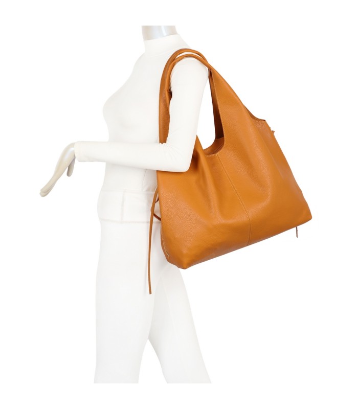 T11825 - Bolso de hombro estilo hongo con bandolera y asa grande
